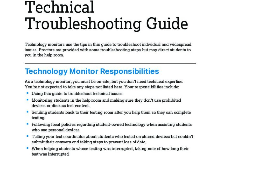 Technical Troubleshooting Guide | Colorado Charter School Institute